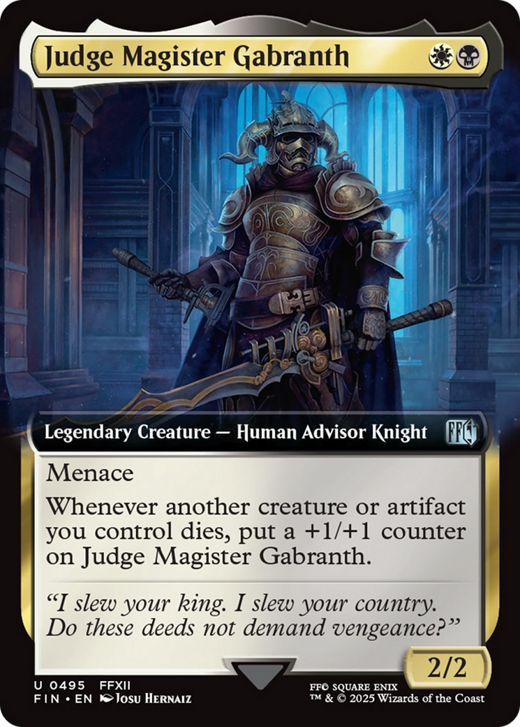 Judge Magister Gabranth (Extended Art) [FINAL FANTASY] | Dumpster Cat Games
