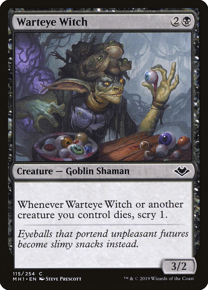 Warteye Witch [Modern Horizons] | Dumpster Cat Games