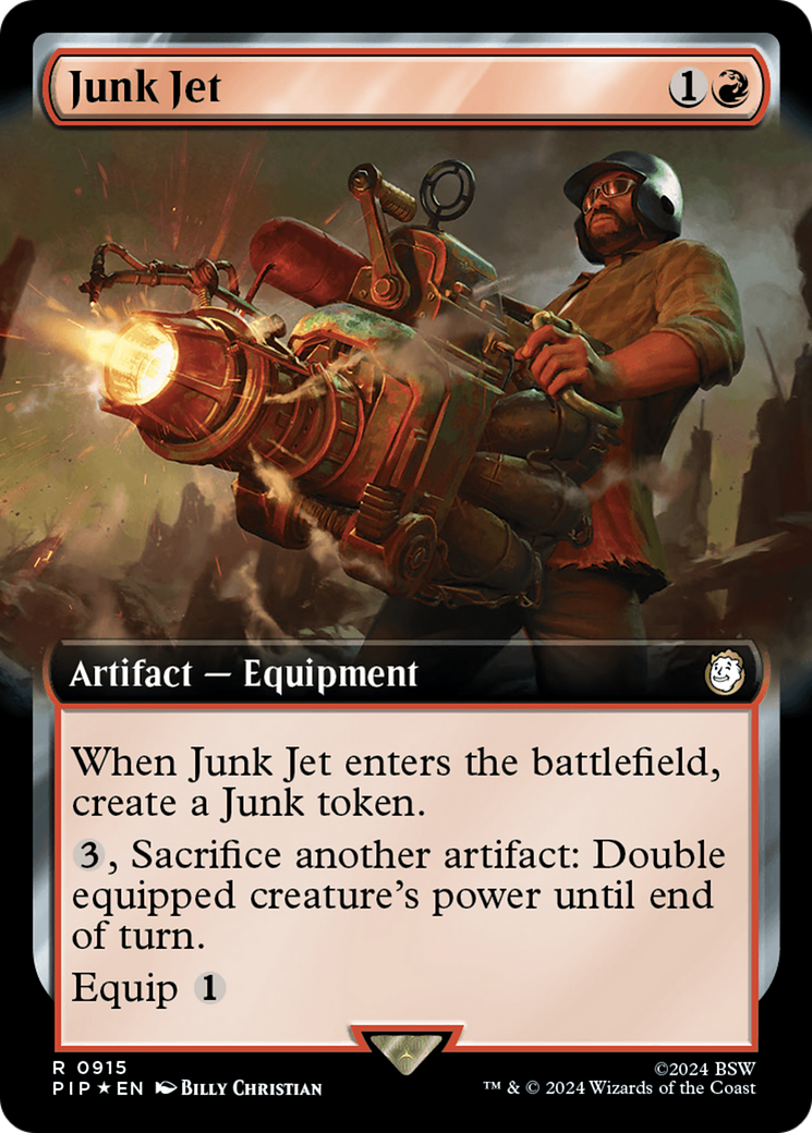 Junk Jet (Extended Art) (Surge Foil) [Fallout] | Dumpster Cat Games