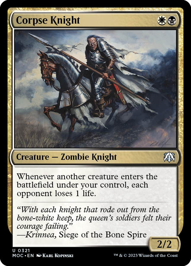 Corpse Knight [March of the Machine Commander] | Dumpster Cat Games