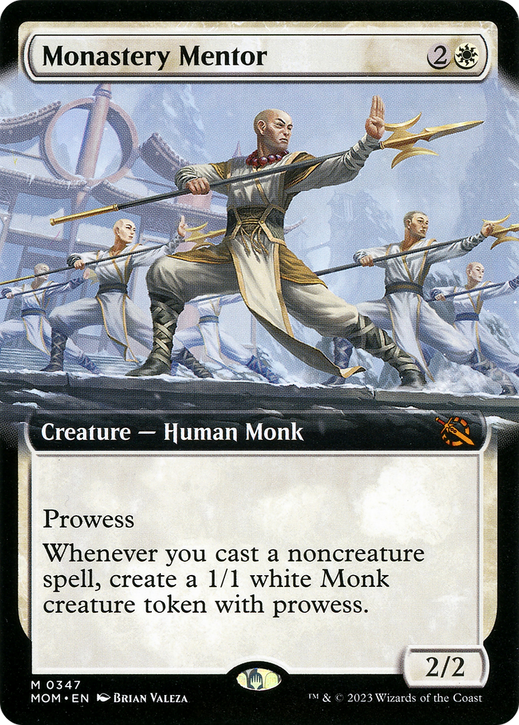 Monastery Mentor (Extended Art) [March of the Machine] | Dumpster Cat Games