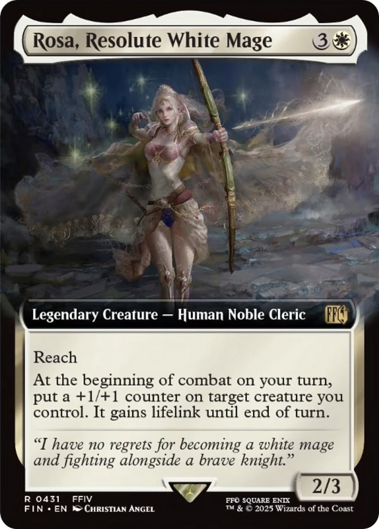 Rosa, Resolute White Mage (Extended Art) [FINAL FANTASY] | Dumpster Cat Games
