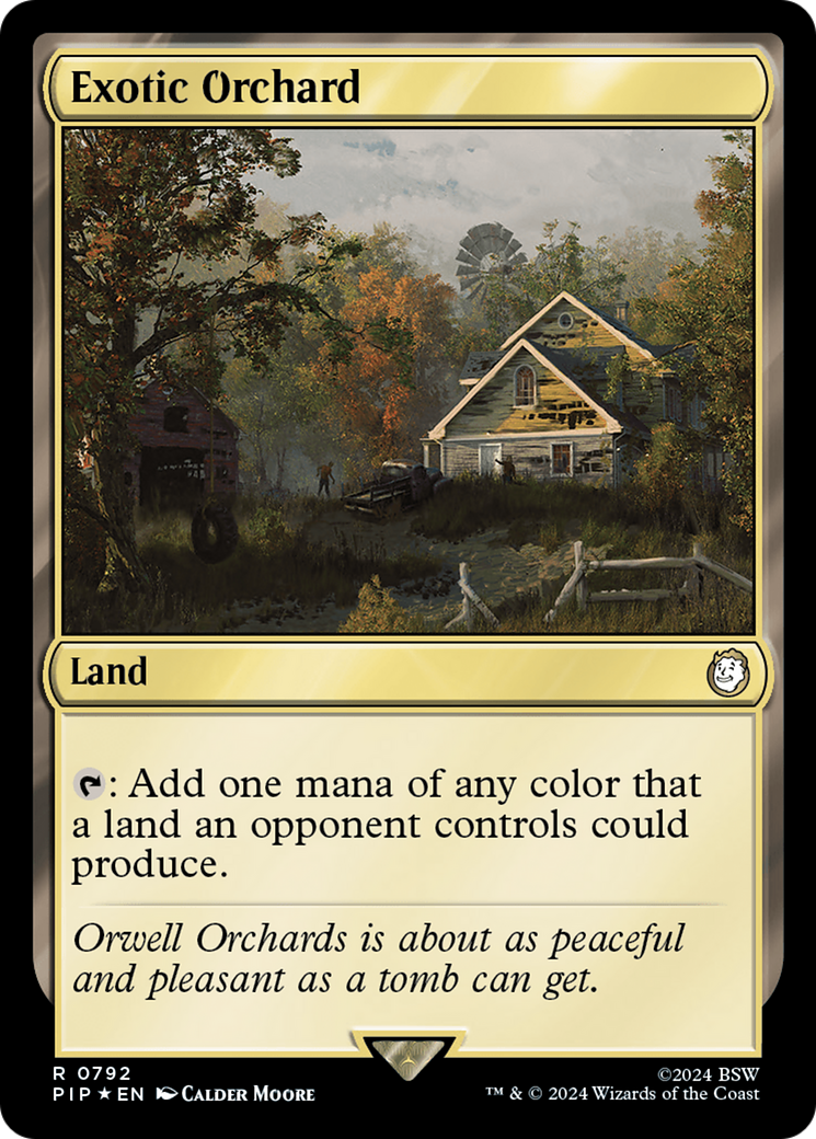 Exotic Orchard (Surge Foil) [Fallout] | Dumpster Cat Games