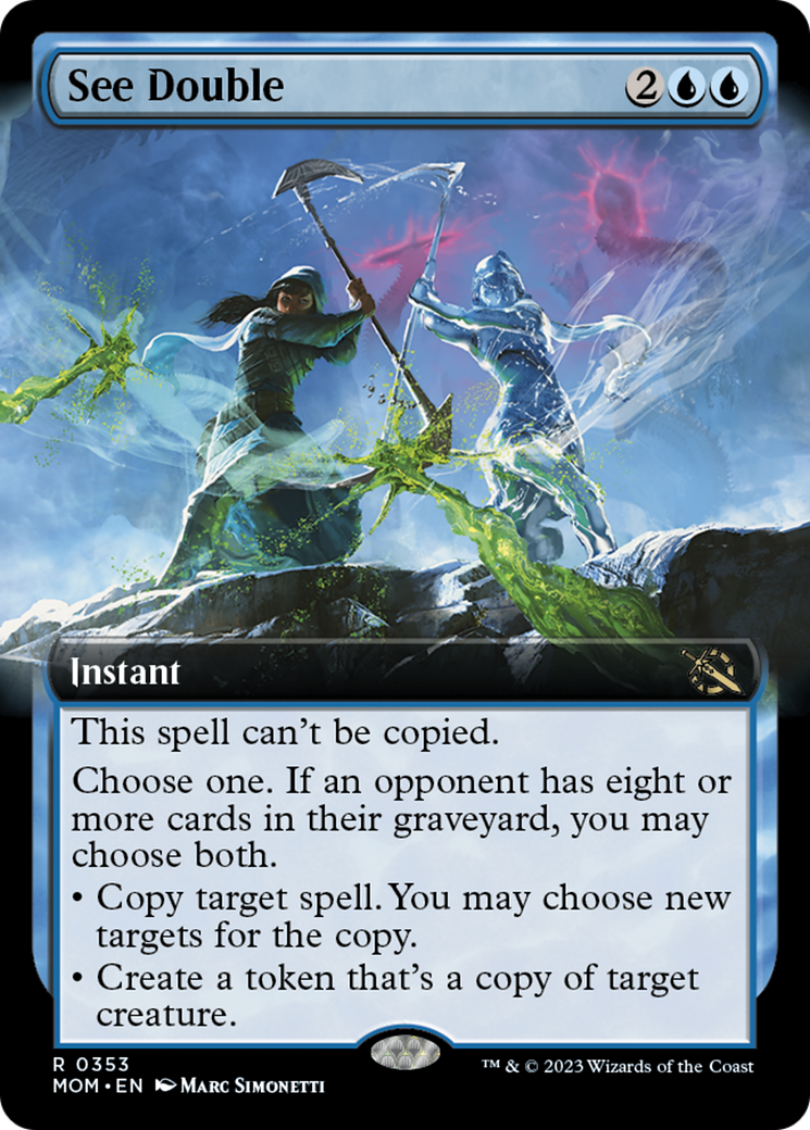 See Double (Extended Art) [March of the Machine] | Dumpster Cat Games