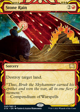 Stone Rain (Foil Etched) [Strixhaven: Mystical Archive] | Dumpster Cat Games