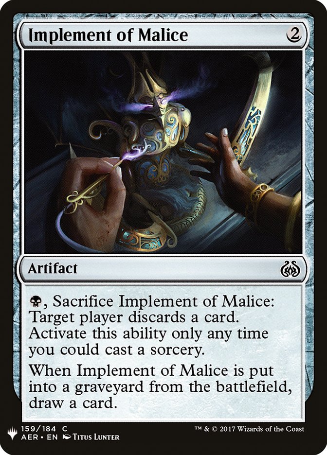 Implement of Malice [Mystery Booster] | Dumpster Cat Games