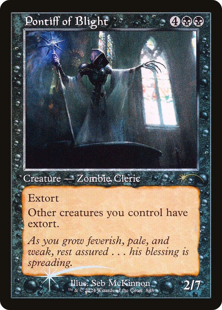 Pontiff of Blight (Retro Frame) [Secret Lair Drop Series] | Dumpster Cat Games