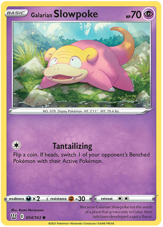 Galarian Slowpoke (054/163) [Sword & Shield: Battle Styles] | Dumpster Cat Games