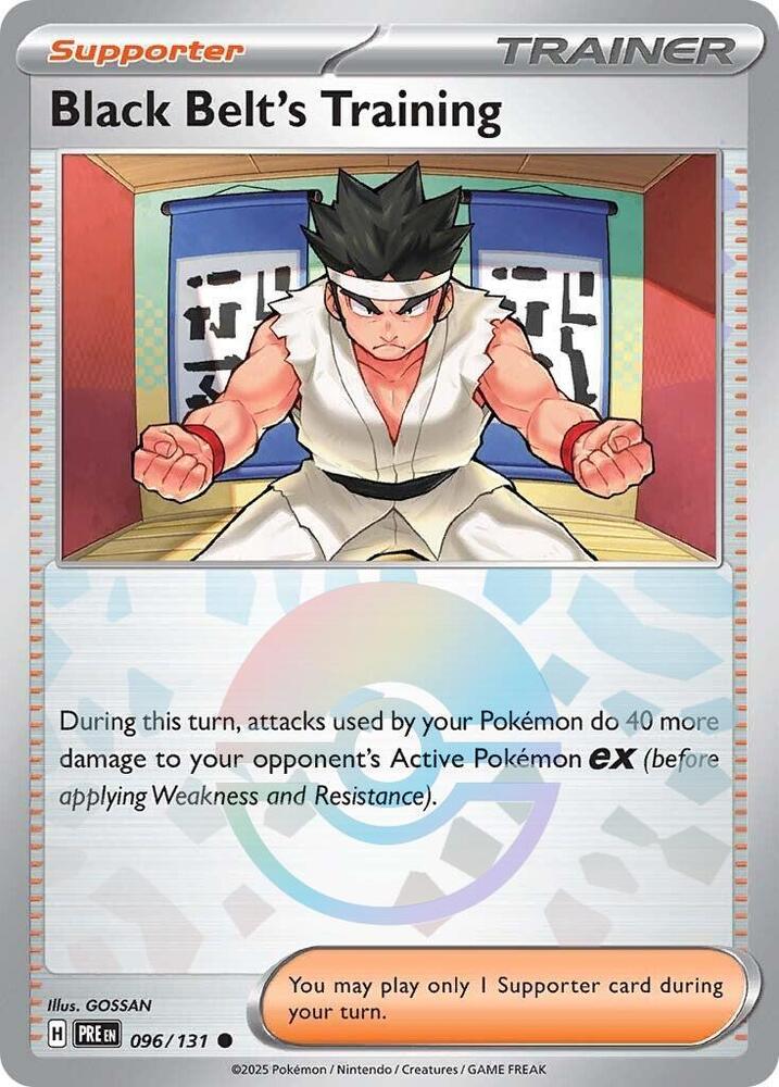 Black Belt's Training (096/131) (Poke Ball Pattern) [Scarlet & Violet: Prismatic Evolutions] | Dumpster Cat Games