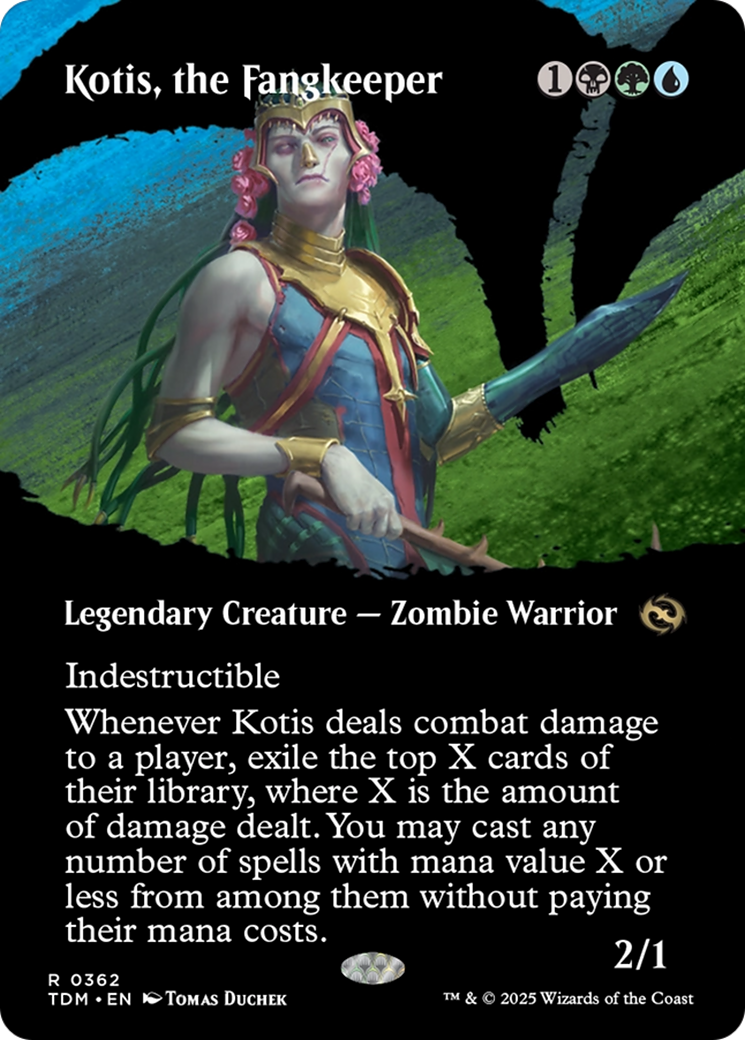 Kotis, the Fangkeeper (Borderless) [Tarkir: Dragonstorm] | Dumpster Cat Games