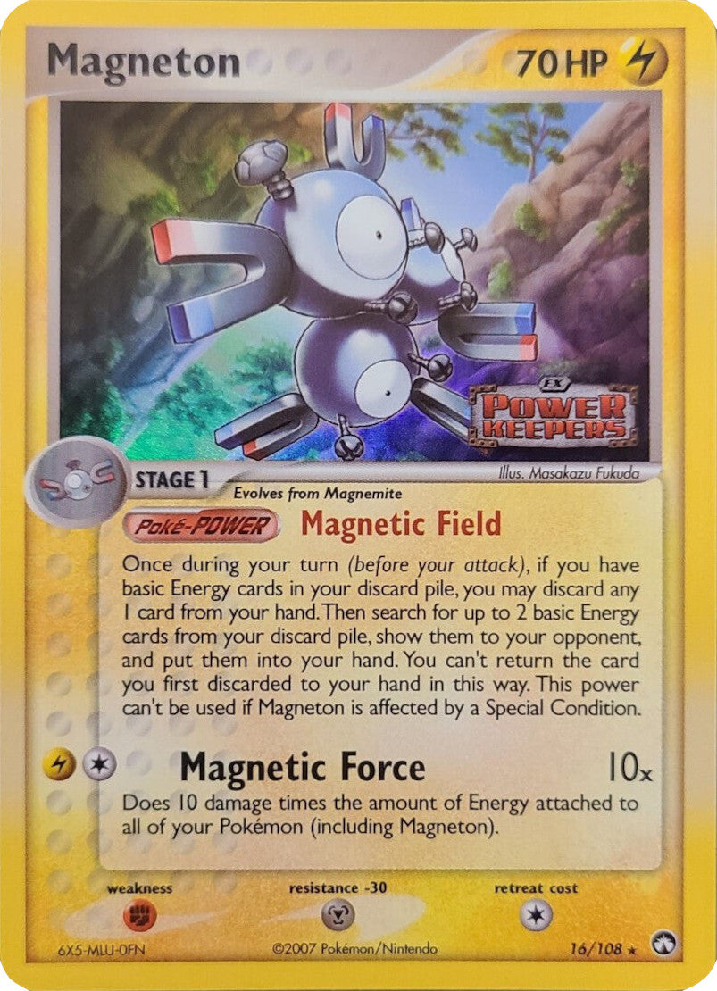 Magneton (16/108) (Stamped) [EX: Power Keepers] | Dumpster Cat Games
