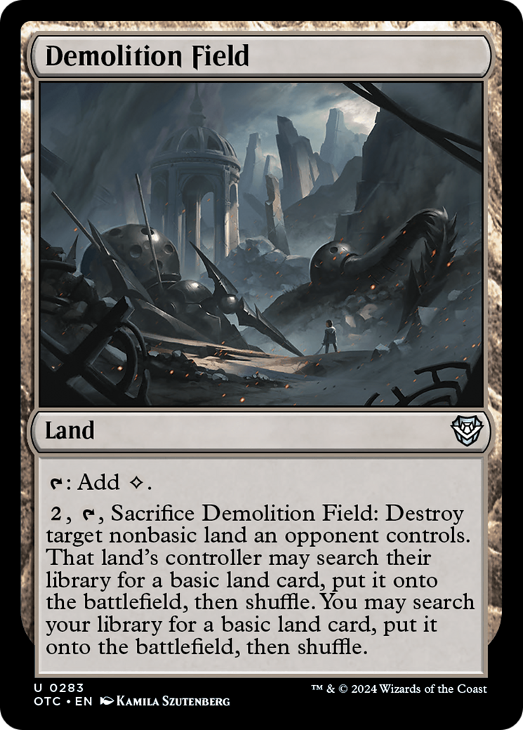Demolition Field [Outlaws of Thunder Junction Commander] | Dumpster Cat Games