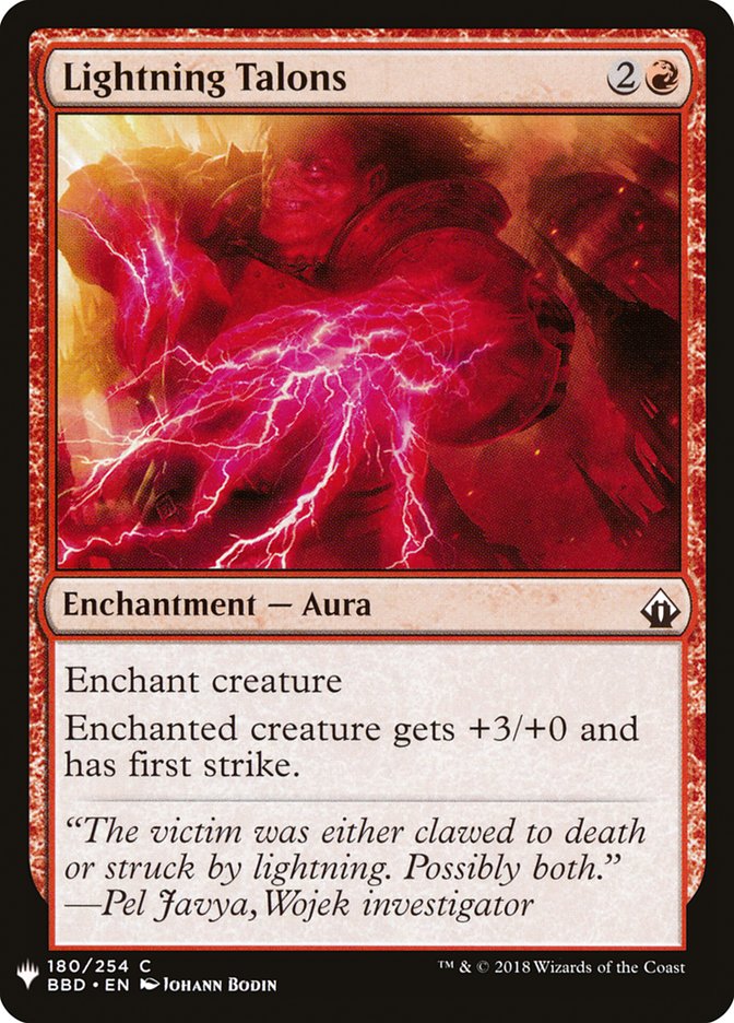 Lightning Talons [Mystery Booster] | Dumpster Cat Games