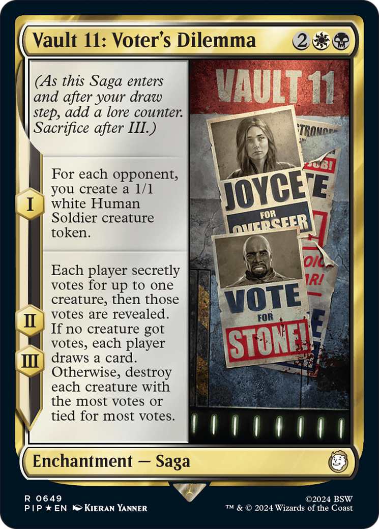 Vault 11: Voter's Dilemna (Surge Foil) [Fallout] | Dumpster Cat Games