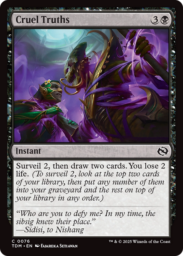 Cruel Truths [Tarkir: Dragonstorm] | Dumpster Cat Games