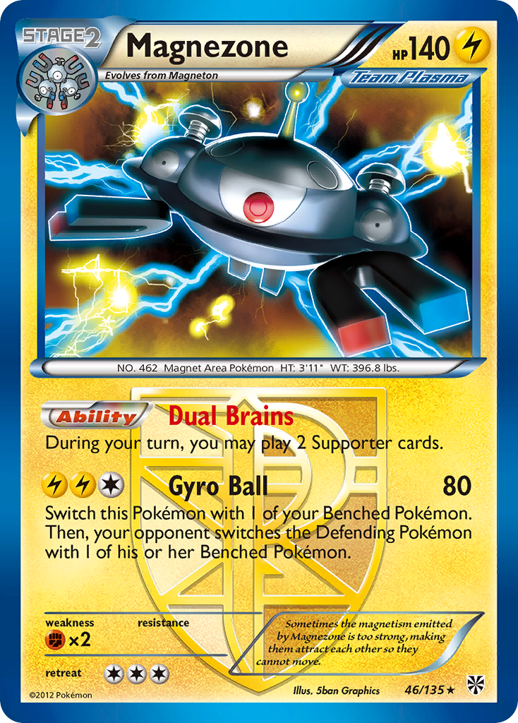 Magnezone (46/135) [Black & White: Plasma Storm] | Dumpster Cat Games