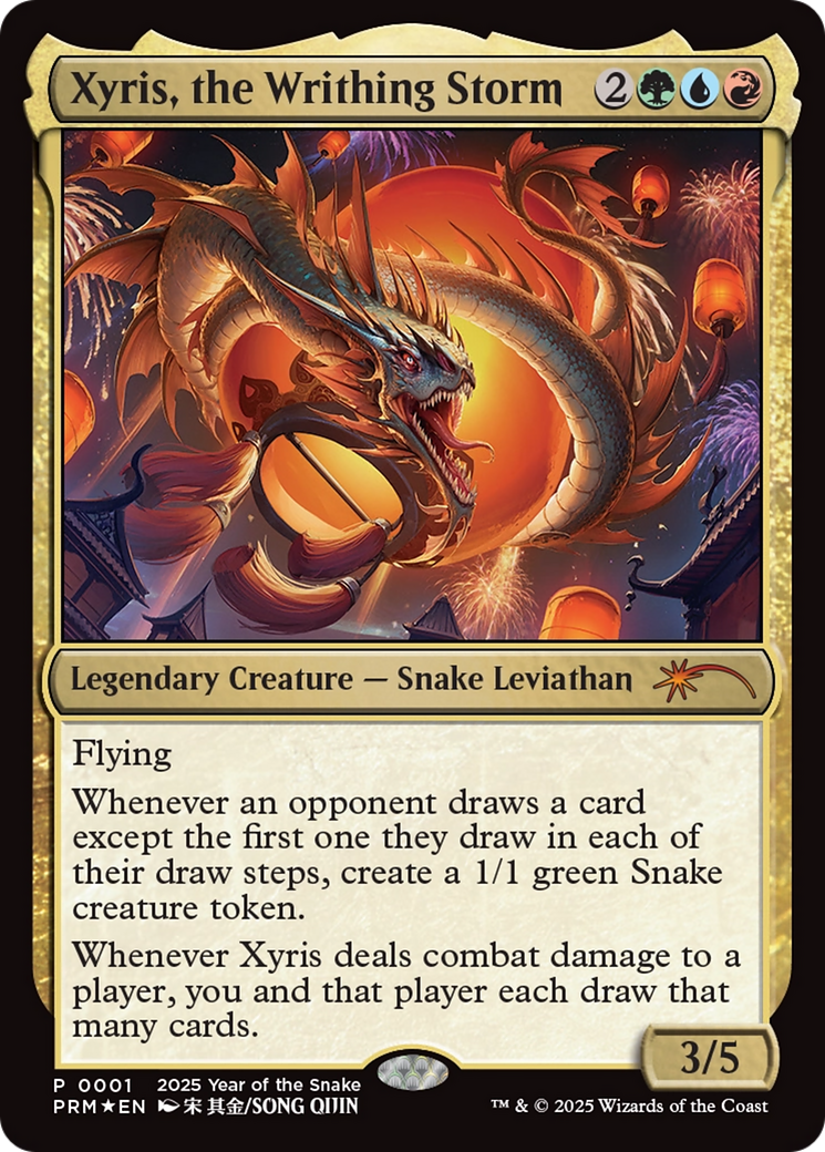 Xyris, the Writhing Storm (Year of the Snake 2025) [Standard Showdown Promos] | Dumpster Cat Games