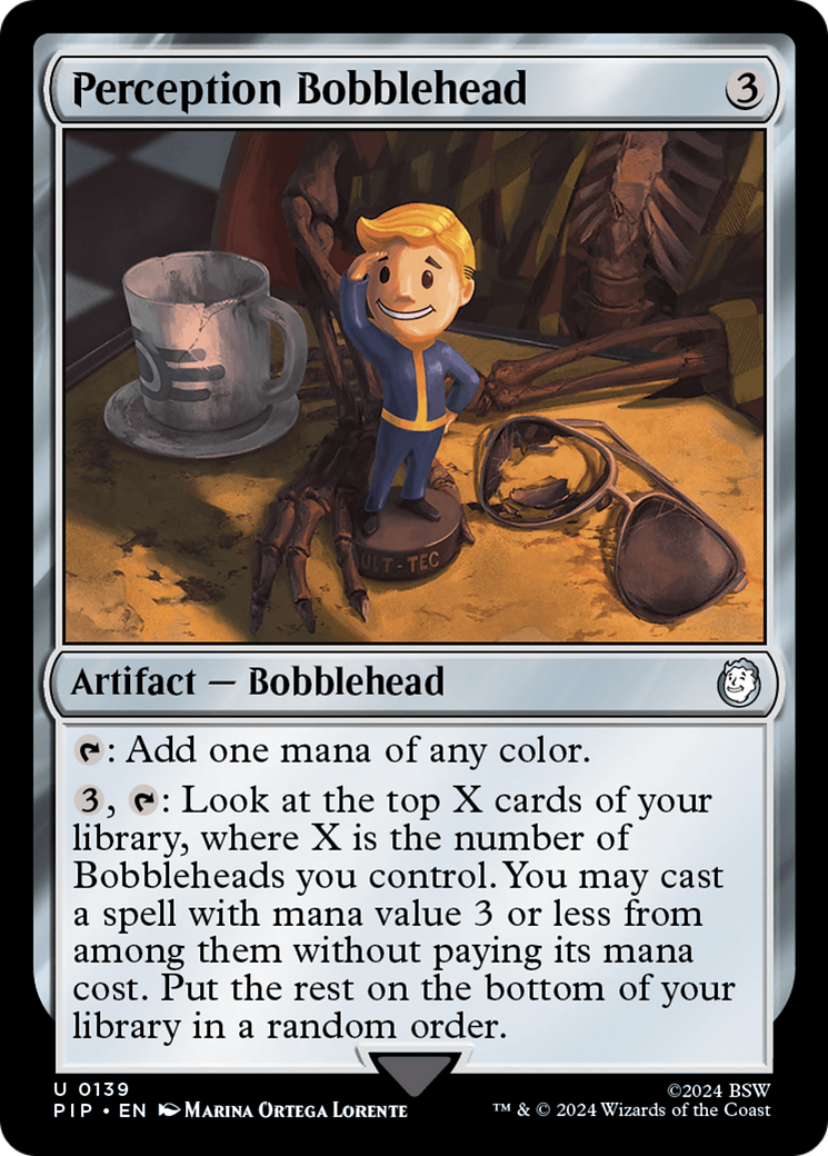 Perception Bobblehead [Fallout] | Dumpster Cat Games