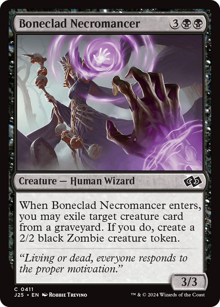 Boneclad Necromancer [Foundations Jumpstart] | Dumpster Cat Games