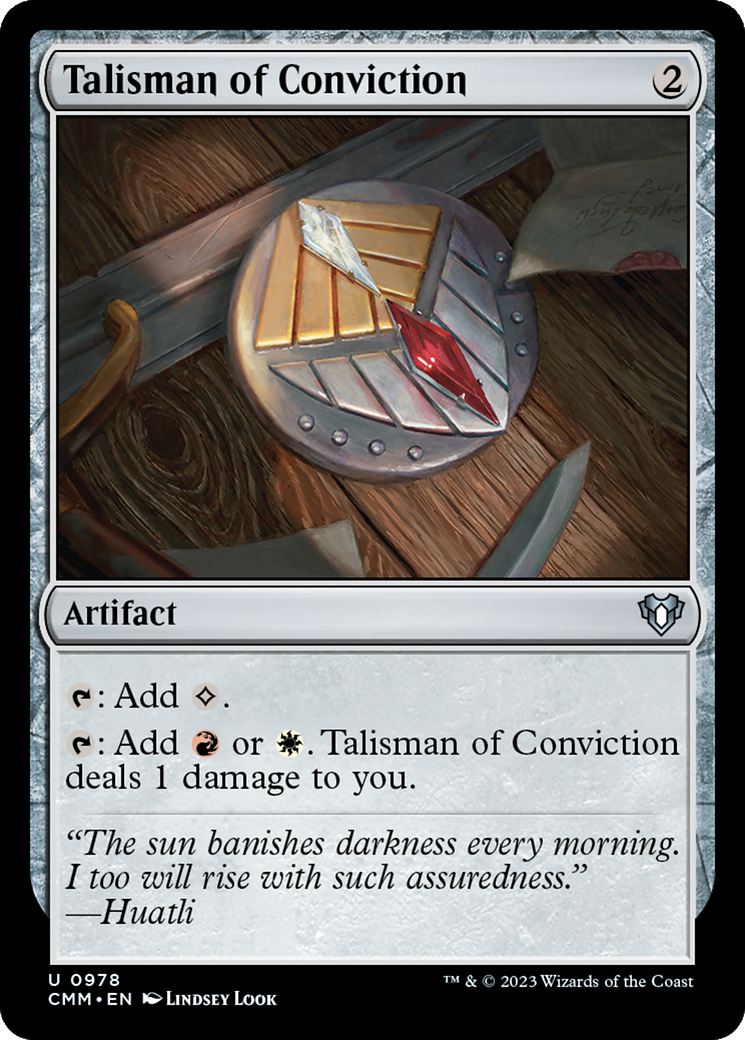 Talisman of Conviction [Commander Masters] | Dumpster Cat Games