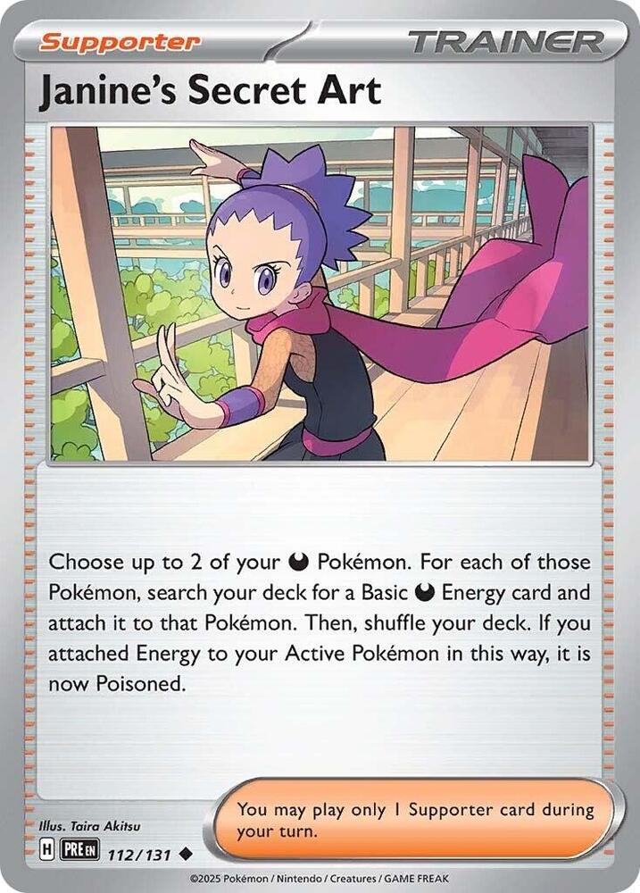 Janine's Secret Art (112/131) [Scarlet & Violet: Prismatic Evolutions] | Dumpster Cat Games