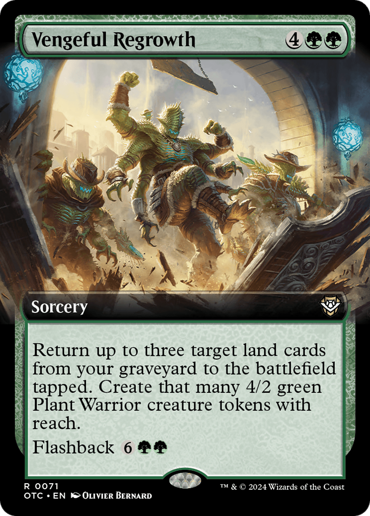 Vengeful Regrowth (Extended Art) [Outlaws of Thunder Junction Commander] | Dumpster Cat Games