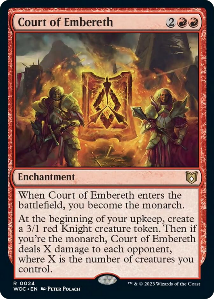 Court of Embereth [Wilds of Eldraine Commander] | Dumpster Cat Games