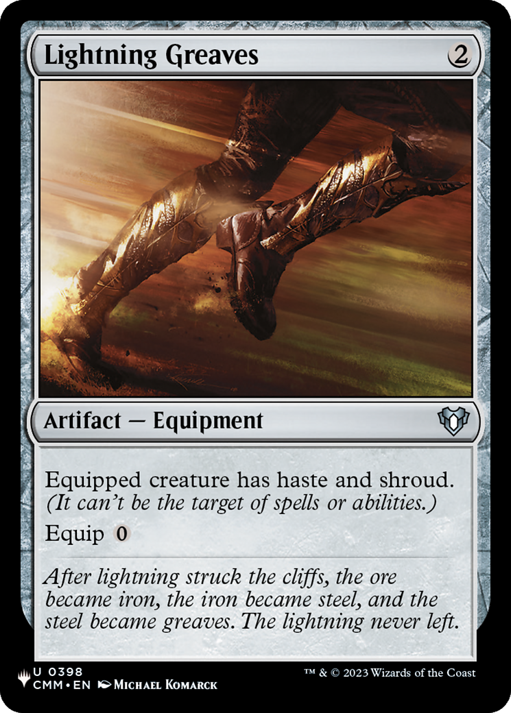 Lightning Greaves (CMM) [The List] | Dumpster Cat Games