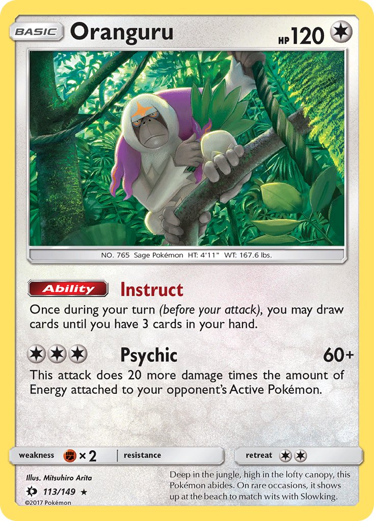 Oranguru (113/149) (Theme Deck Exclusive) [Sun & Moon: Base Set] | Dumpster Cat Games