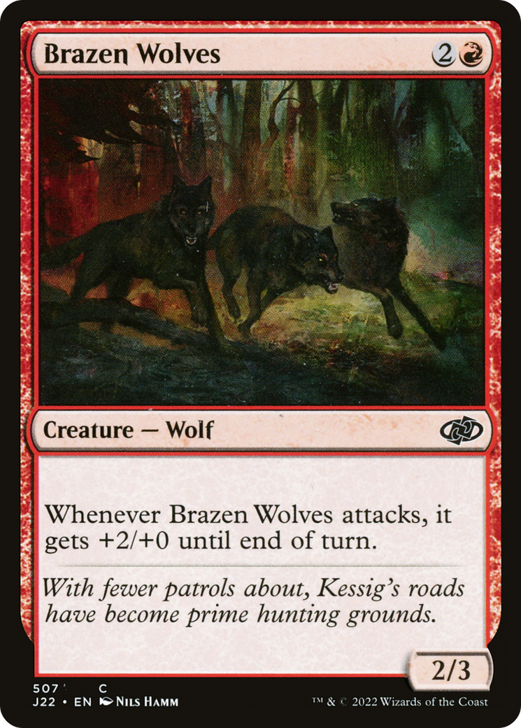 Brazen Wolves [Jumpstart 2022] | Dumpster Cat Games