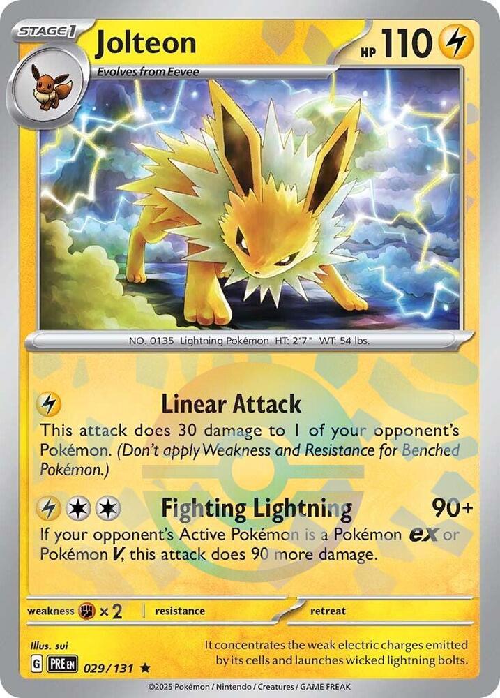 Jolteon (029/131) (Poke Ball Pattern) [Scarlet & Violet: Prismatic Evolutions] | Dumpster Cat Games