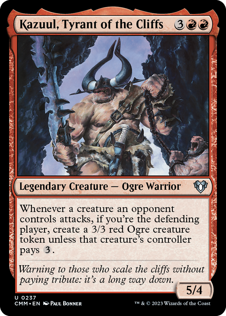 Kazuul, Tyrant of the Cliffs [Commander Masters] | Dumpster Cat Games