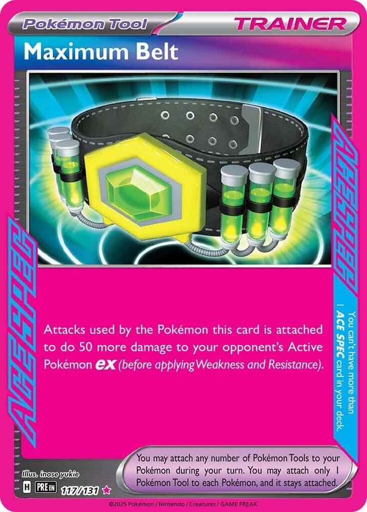 Maximum Belt (117/131) [Scarlet & Violet: Prismatic Evolutions] | Dumpster Cat Games