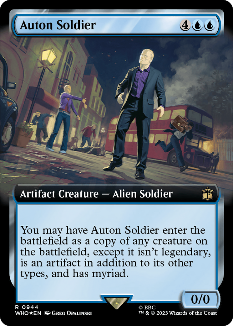 Auton Soldier (Extended Art) (Surge Foil) [Doctor Who] | Dumpster Cat Games