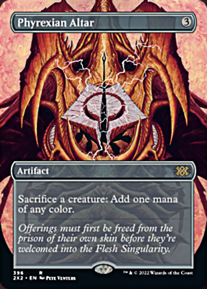Phyrexian Altar (Borderless Alternate Art) [Double Masters 2022] | Dumpster Cat Games