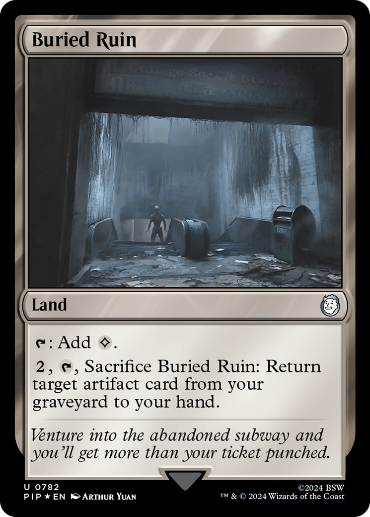 Buried Ruin (Surge Foil) [Fallout] | Dumpster Cat Games