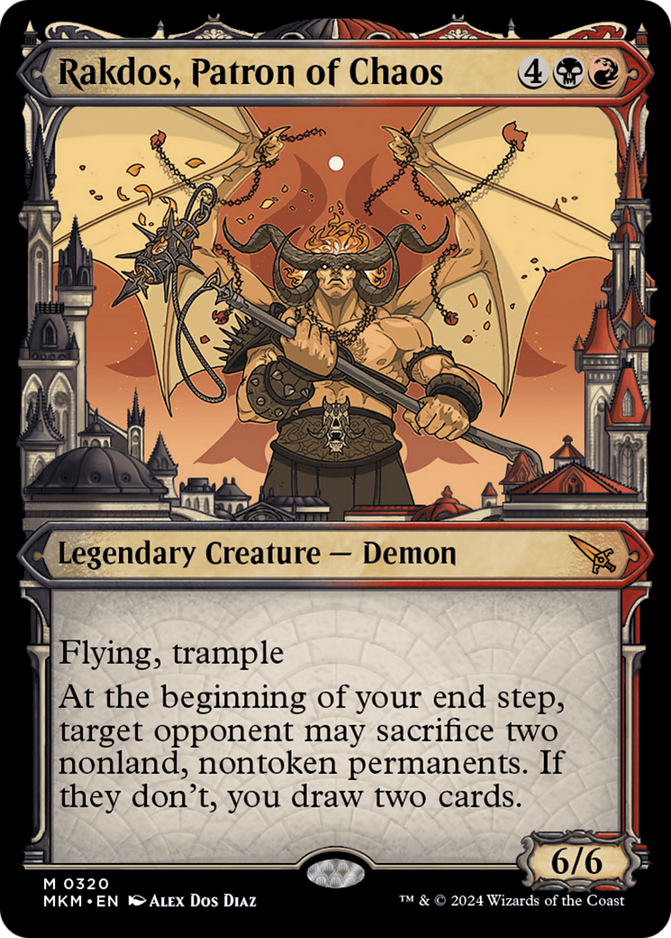 Rakdos, Patron of Chaos (Showcase) (0320) [Murders at Karlov Manor] | Dumpster Cat Games