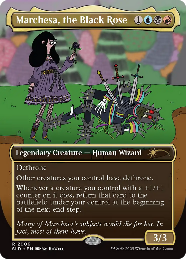 Marchesa, the Black Rose (Rainbow Foil) [Secret Lair Drop Series] | Dumpster Cat Games