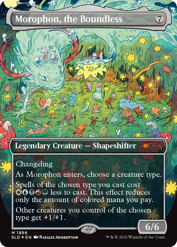 Morophon, the Boundless (Display Commander) - Thick Stock (Double Rainbow Foil) [Secret Lair Drop Series] | Dumpster Cat Games