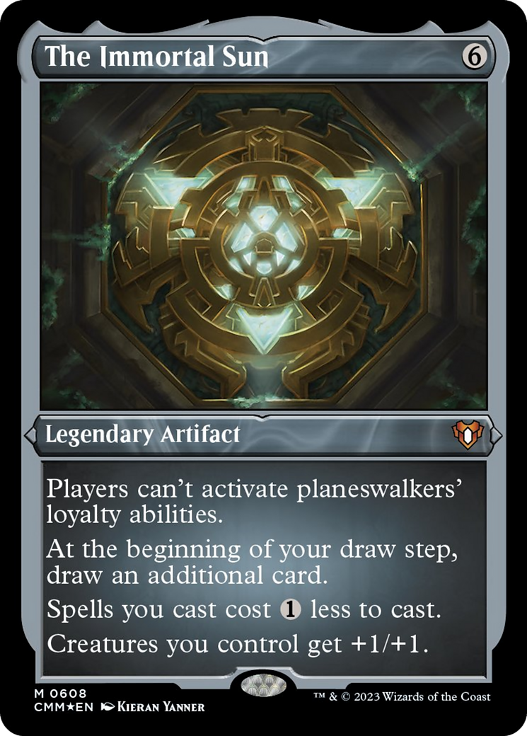 The Immortal Sun (Foil Etched) [Commander Masters] | Dumpster Cat Games