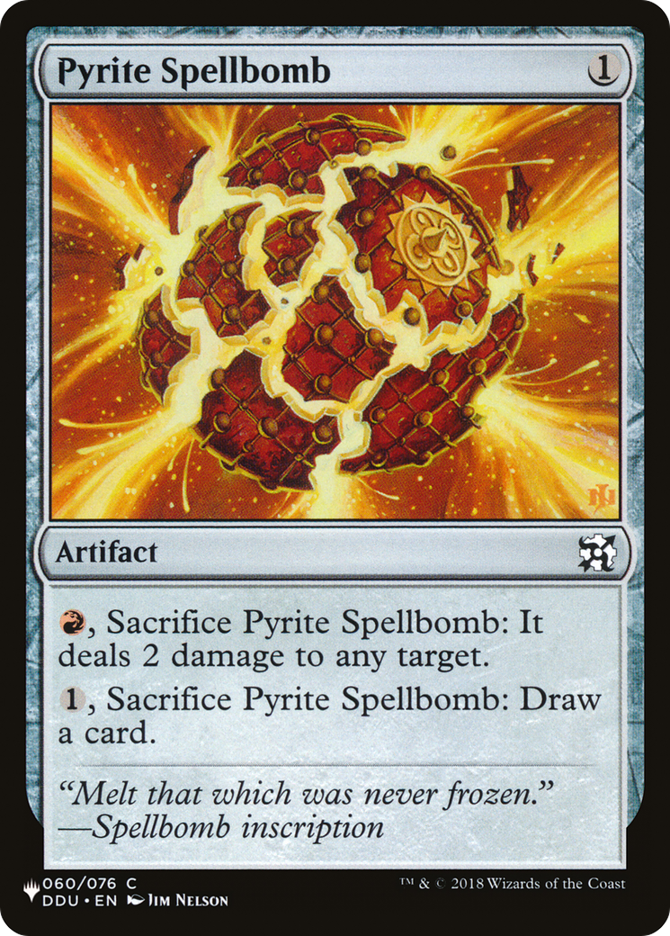 Pyrite Spellbomb [The List] | Dumpster Cat Games