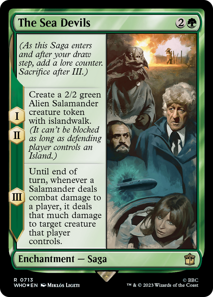 The Sea Devils (Surge Foil) [Doctor Who] | Dumpster Cat Games
