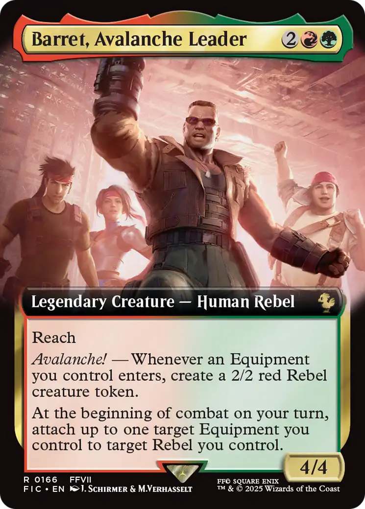 Barret, Avalanche Leader (Extended Art) [FINAL FANTASY Commander] | Dumpster Cat Games