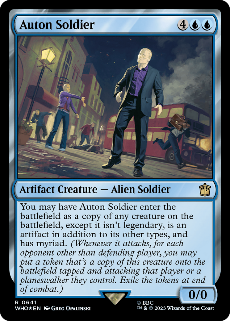 Auton Soldier (Surge Foil) [Doctor Who] | Dumpster Cat Games