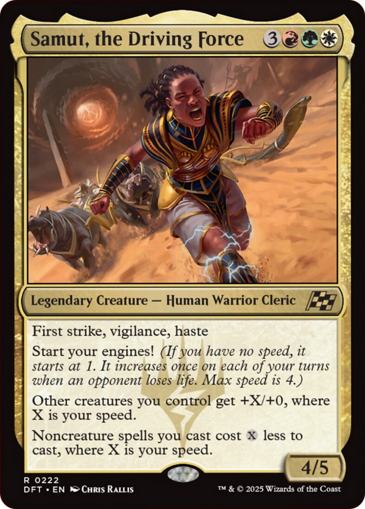 Samut, the Driving Force [Aetherdrift] | Dumpster Cat Games