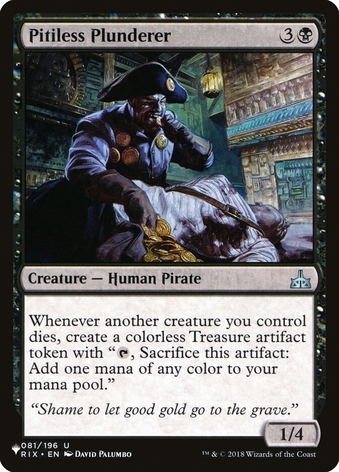 Pitiless Plunderer [The List] | Dumpster Cat Games