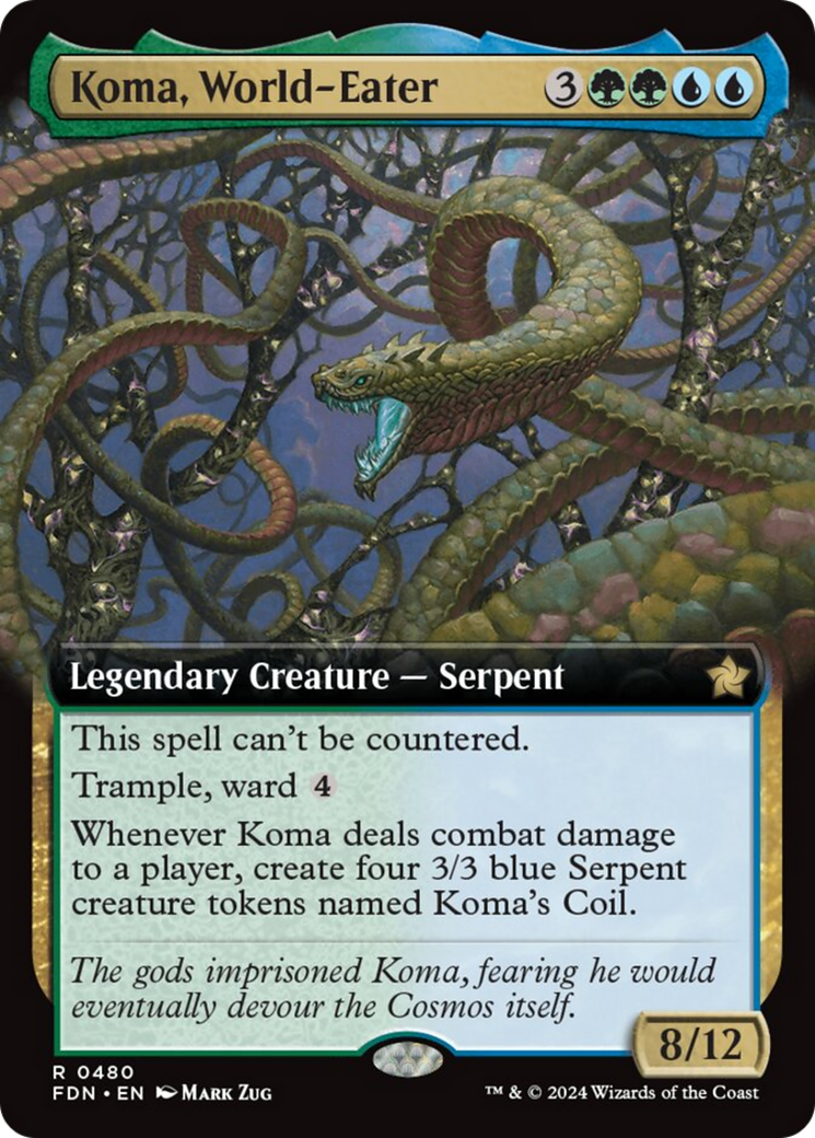 Koma, World-Eater (Extended Art) [Foundations] | Dumpster Cat Games