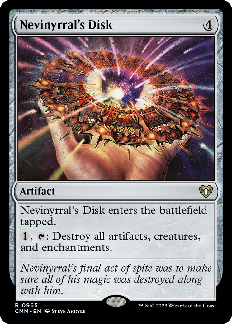 Nevinyrral's Disk [Commander Masters] | Dumpster Cat Games