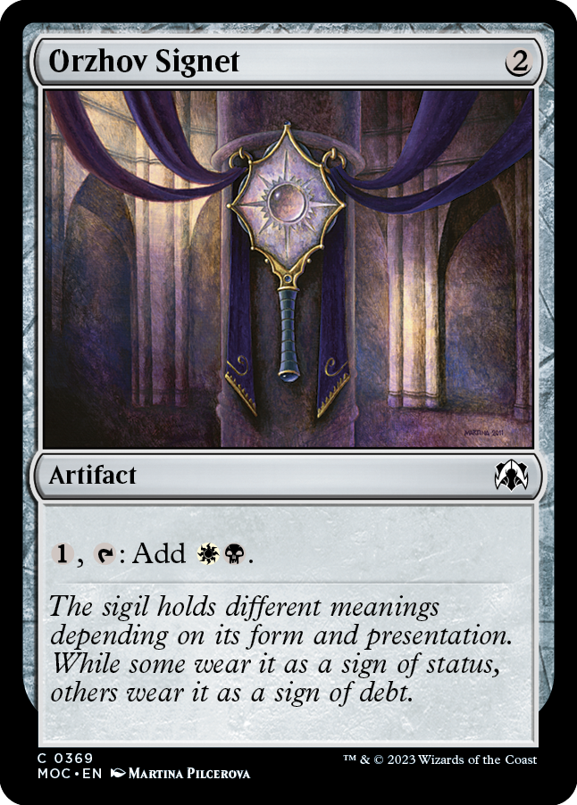 Orzhov Signet [March of the Machine Commander] | Dumpster Cat Games