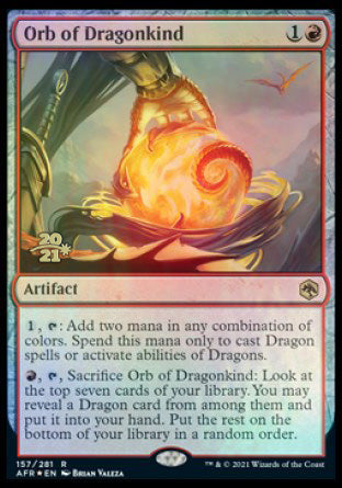 Orb of Dragonkind [Dungeons & Dragons: Adventures in the Forgotten Realms Prerelease Promos] | Dumpster Cat Games